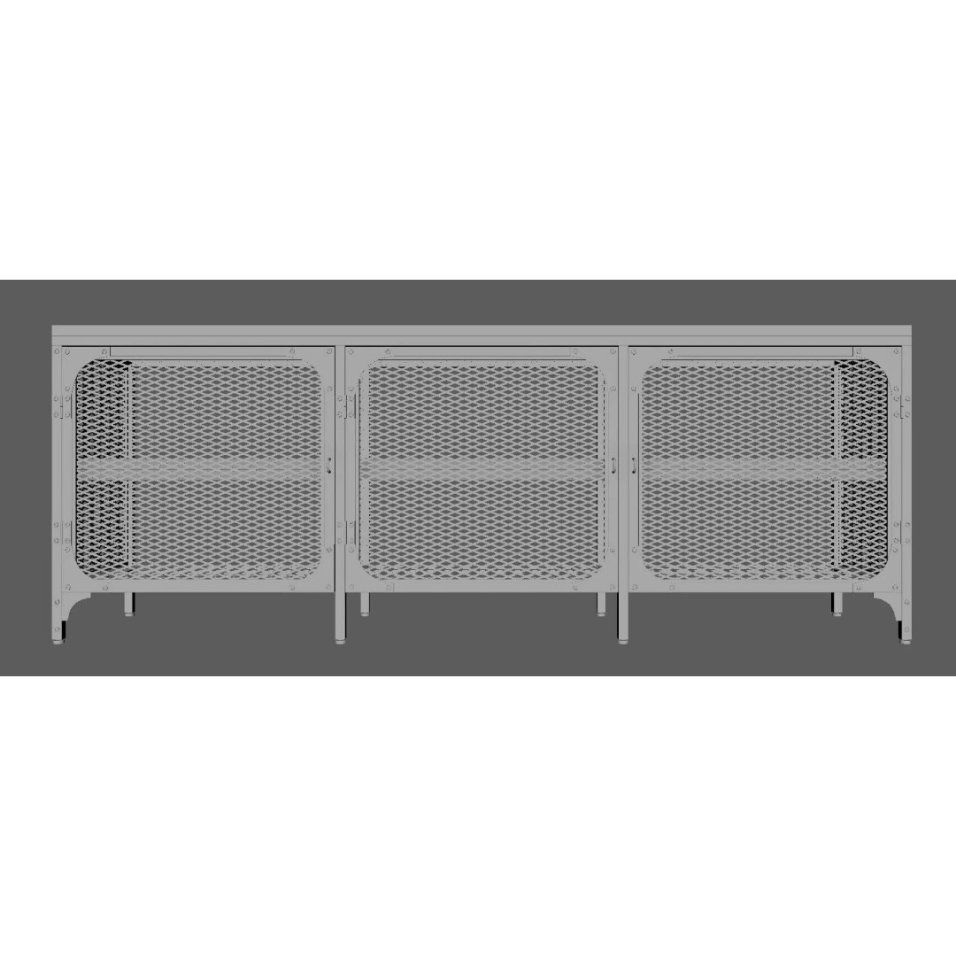 TV Cabinet 3D Model – Modern Furniture Set with PBR Textures - View 26