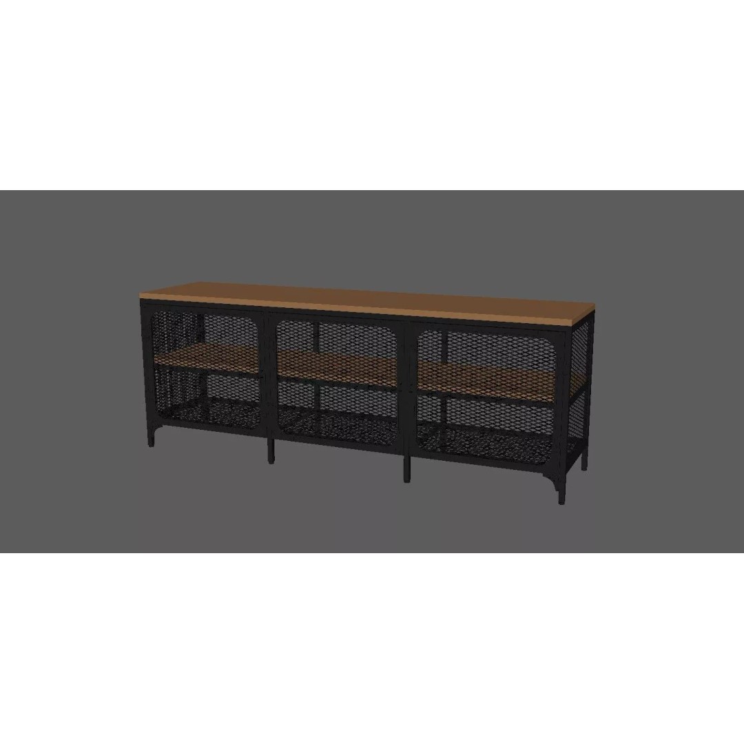 TV Cabinet 3D Model – Modern Furniture Set with PBR Textures - View 28