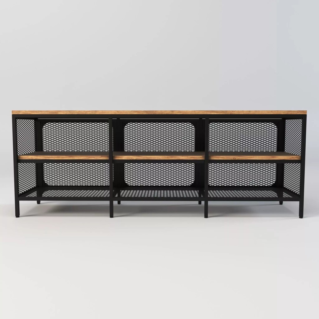 TV Cabinet 3D Model – Modern Furniture Set with PBR Textures - View 8