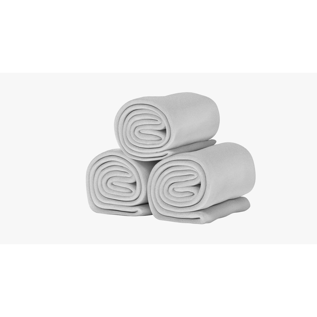 Towel Rolls 3D Model – High Res PBR Asset, FBX & OBJ Formats