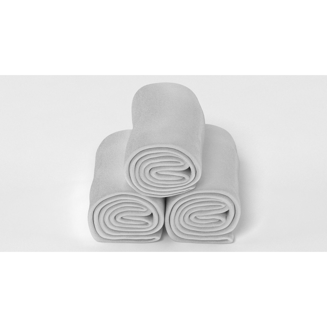 Towel Rolls 3D Model – High Res PBR Asset, FBX & OBJ Formats - View 12