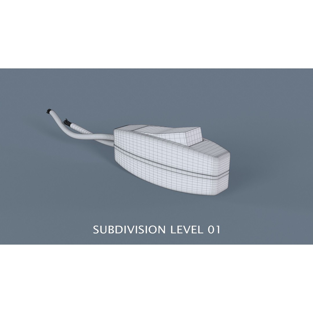 Indoor Hanging Switch 3D Model – High Poly PBR Asset, FBX & Blender