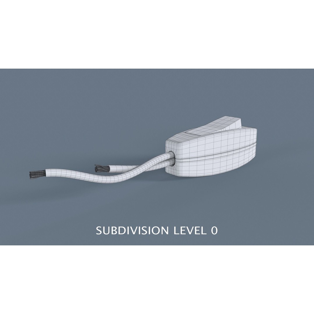 Indoor Hanging Switch 3D Model – High Poly PBR Asset, FBX & Blender - View 16