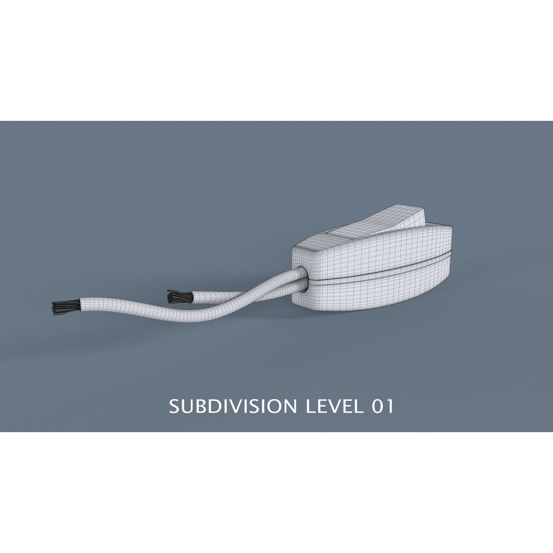 Indoor Hanging Switch 3D Model – High Poly PBR Asset, FBX & Blender - View 17