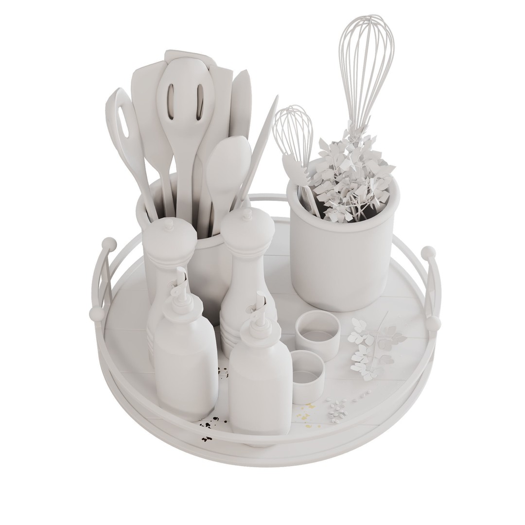 Kitchen Accessories 3D Model – PBR Interior Asset, FBX - View 13