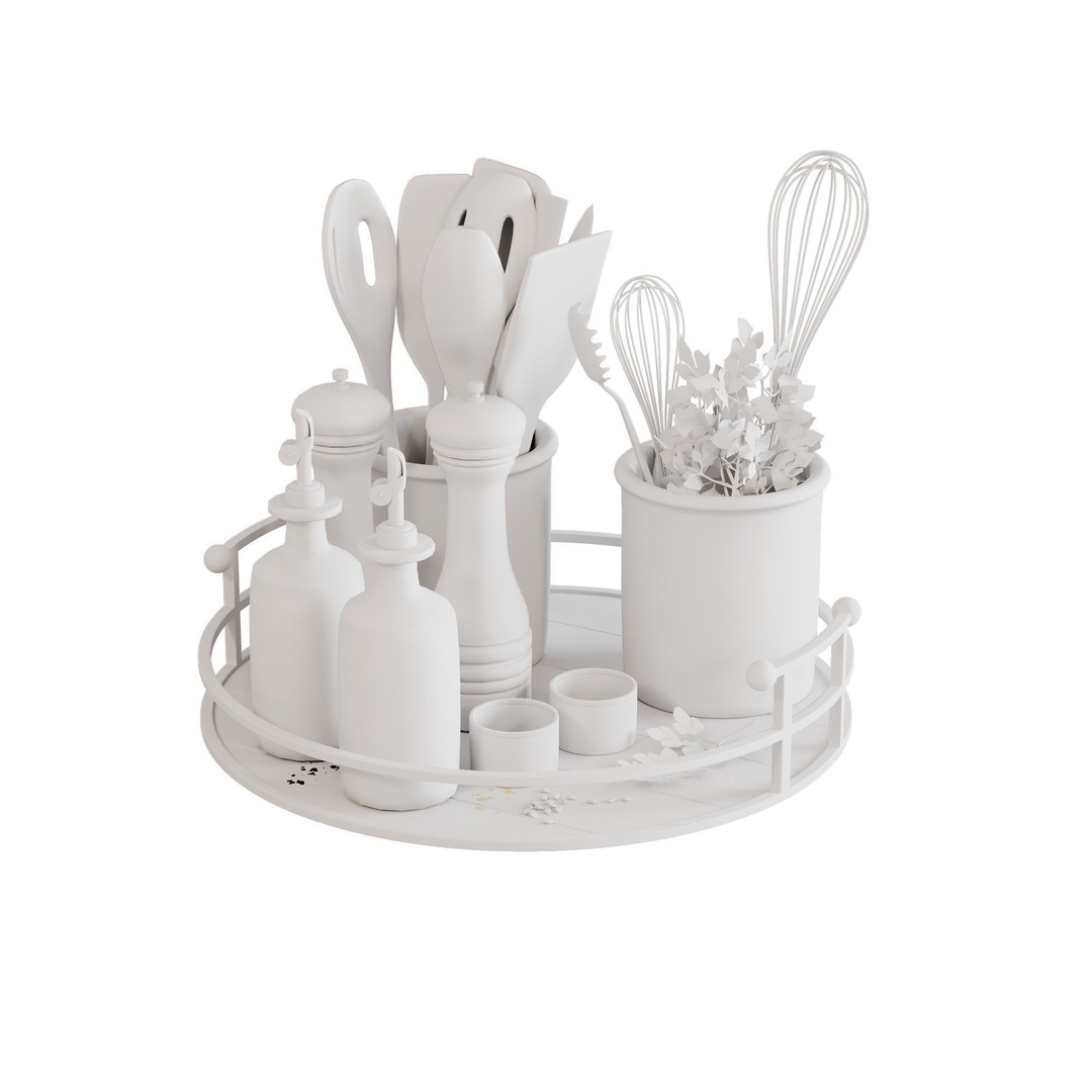 Kitchen Accessories 3D Model – PBR Interior Asset, FBX - View 14