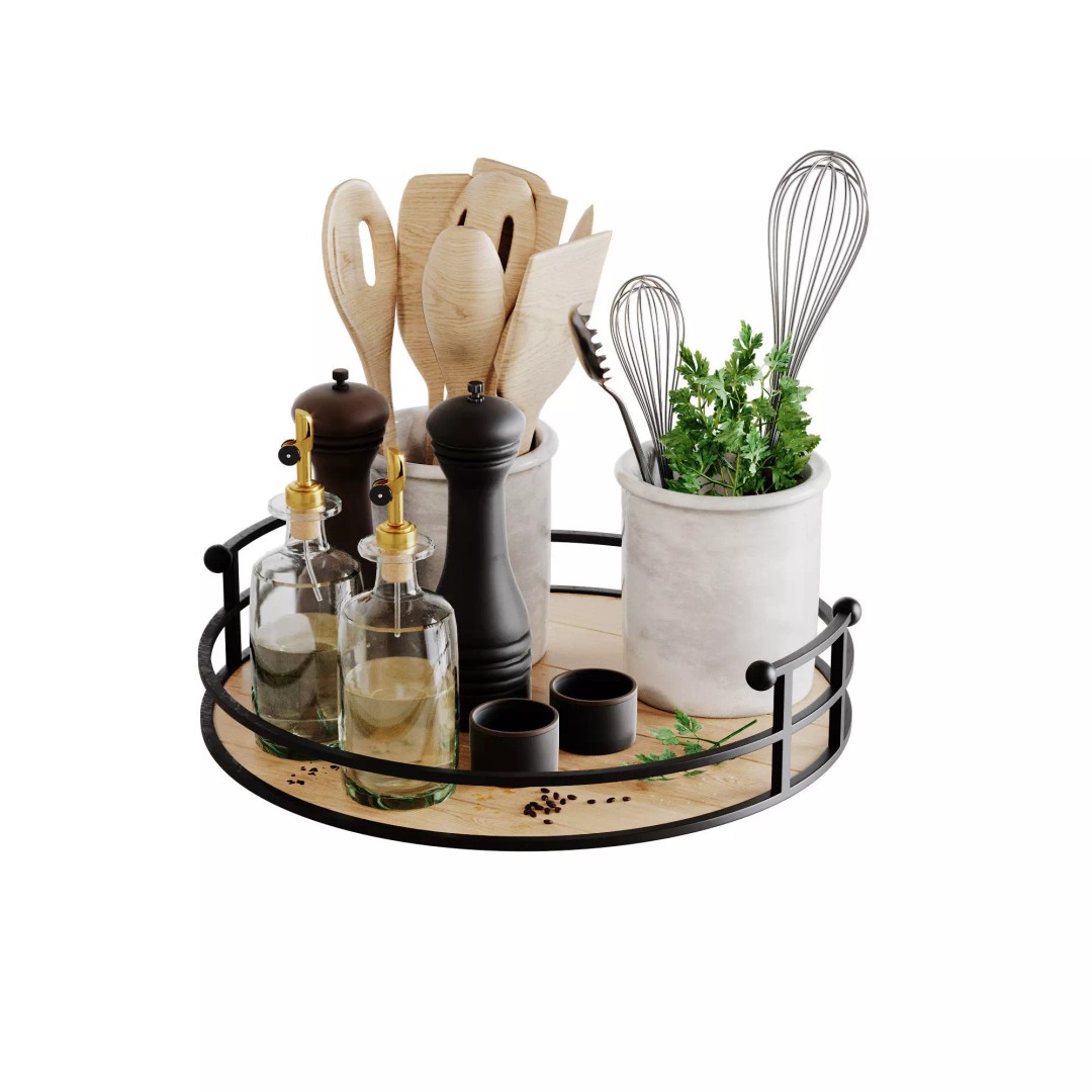 Kitchen Accessories 3D Model – PBR Interior Asset, FBX - View 2