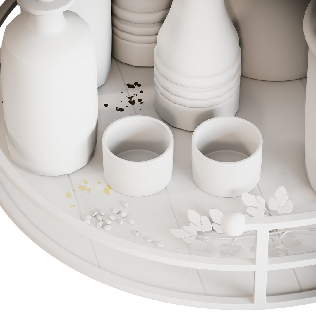 Kitchen Accessories 3D Model – PBR Interior Asset, FBX - View 6