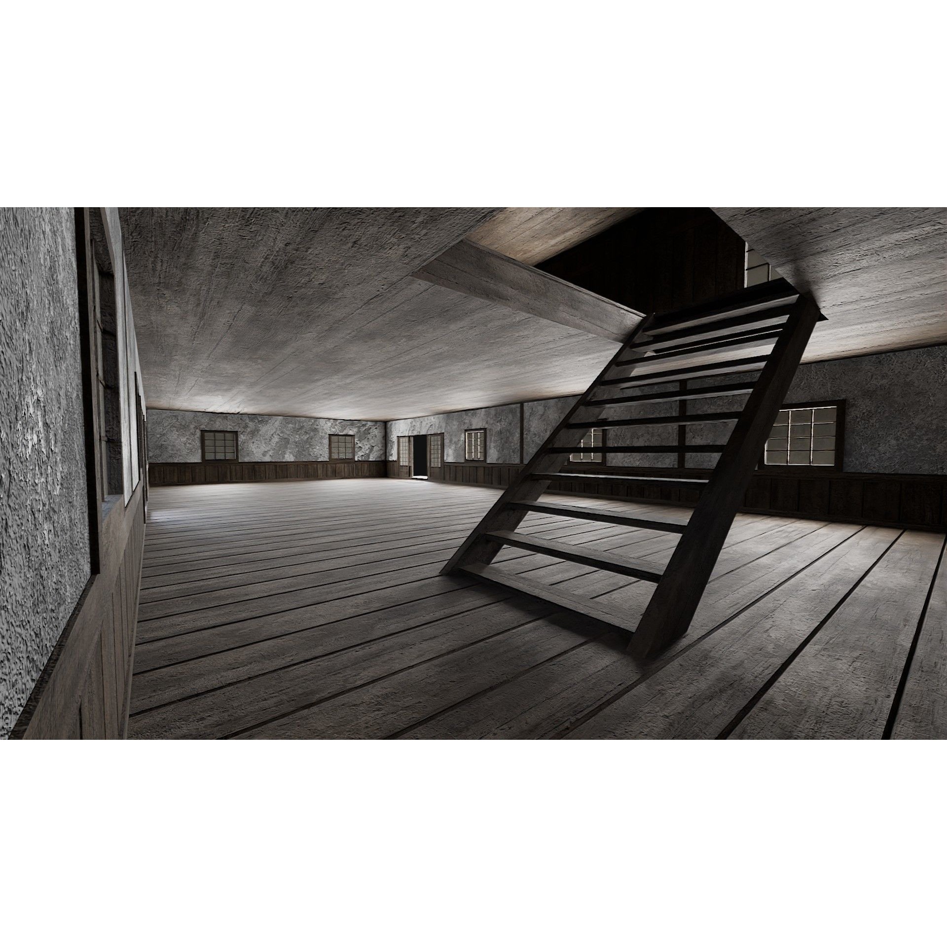 Japanese Feudal Houses - Low-Poly Game-Ready 3D Model - View 16