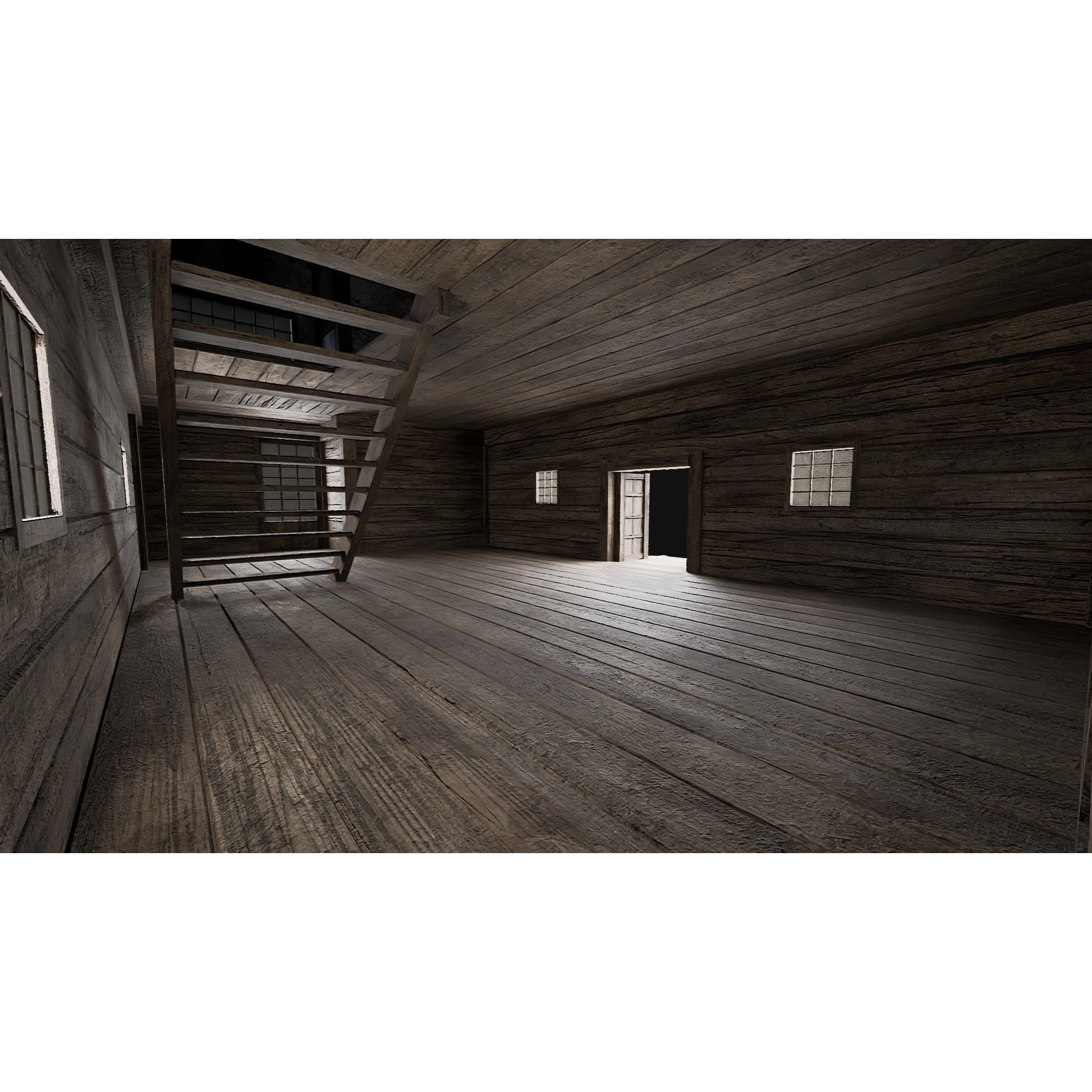 Japanese Feudal Houses - Low-Poly Game-Ready 3D Model - View 65