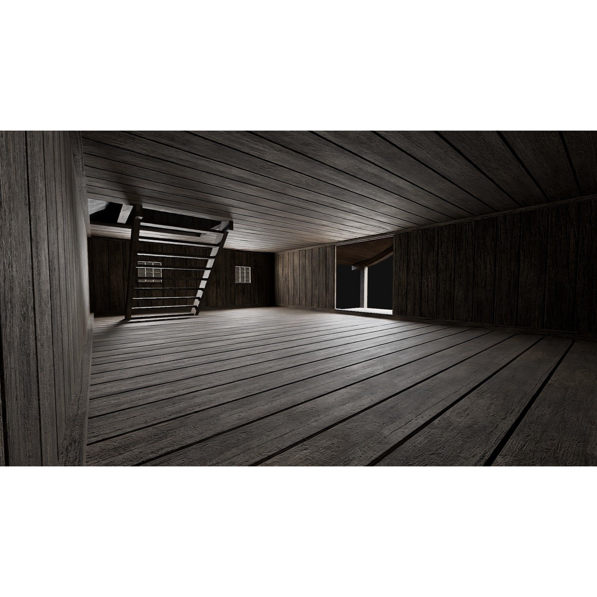 Japanese Feudal Houses - Low-Poly Game-Ready 3D Model - View 9