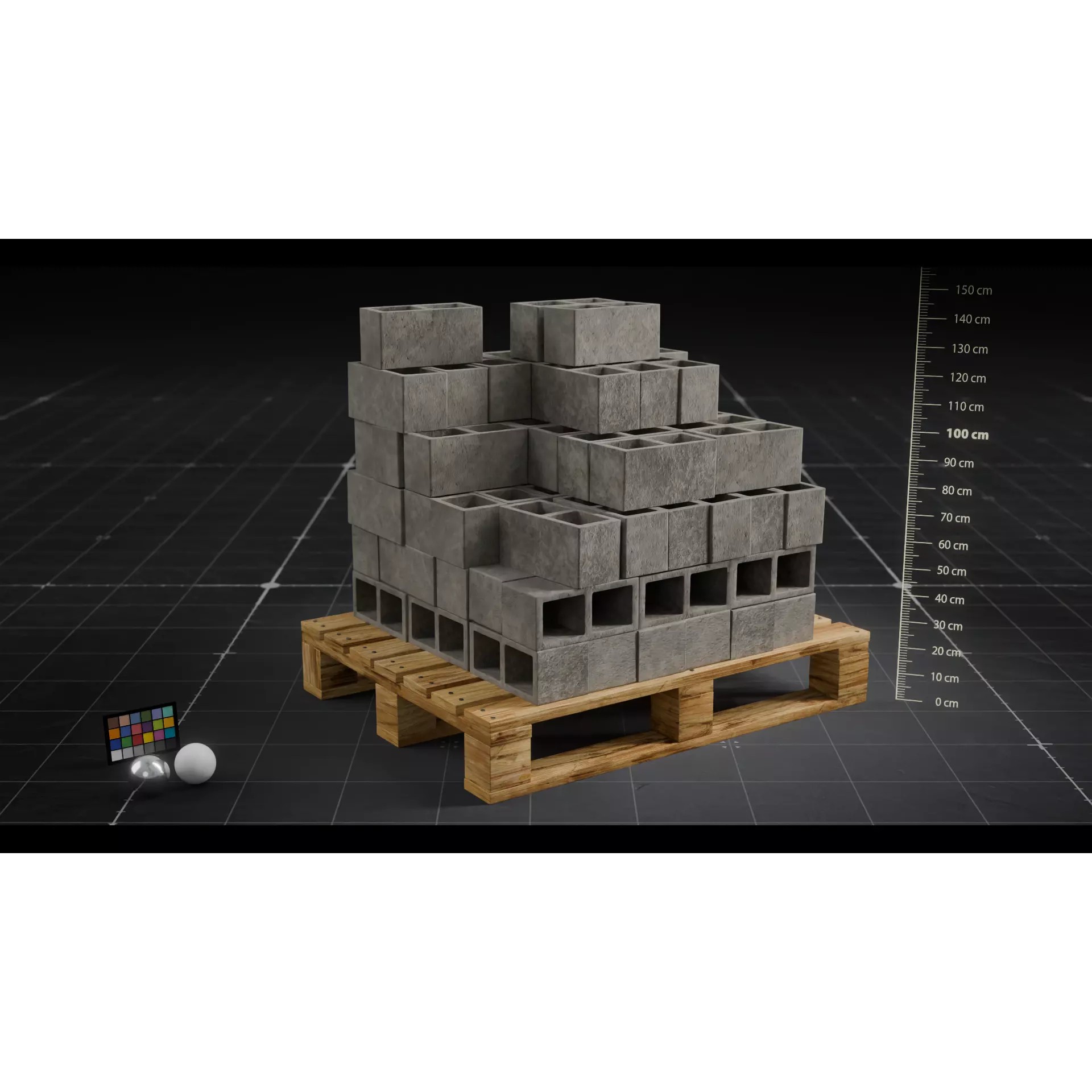 Construction Elements Set 01 - Low-Poly Game-Ready 3D Model - View 19