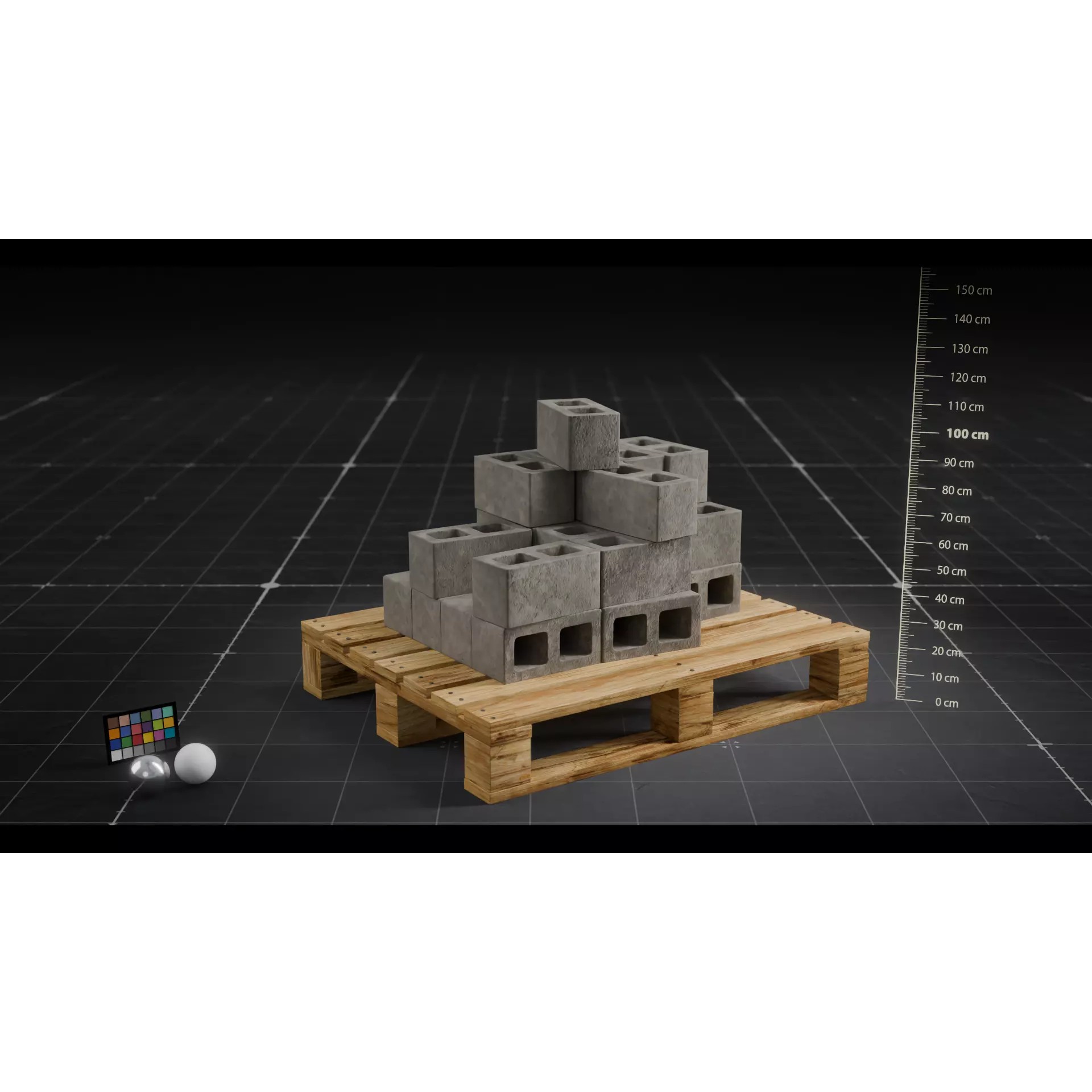 Construction Elements Set 01 - Low-Poly Game-Ready 3D Model - View 20