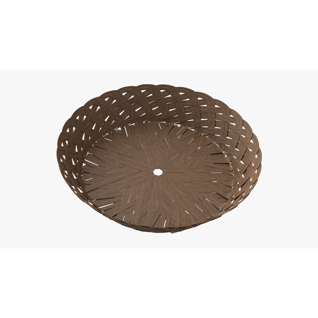 Wicker Baskets 3D Model – Low Poly PBR Household Asset, FBX & OBJ - View 8