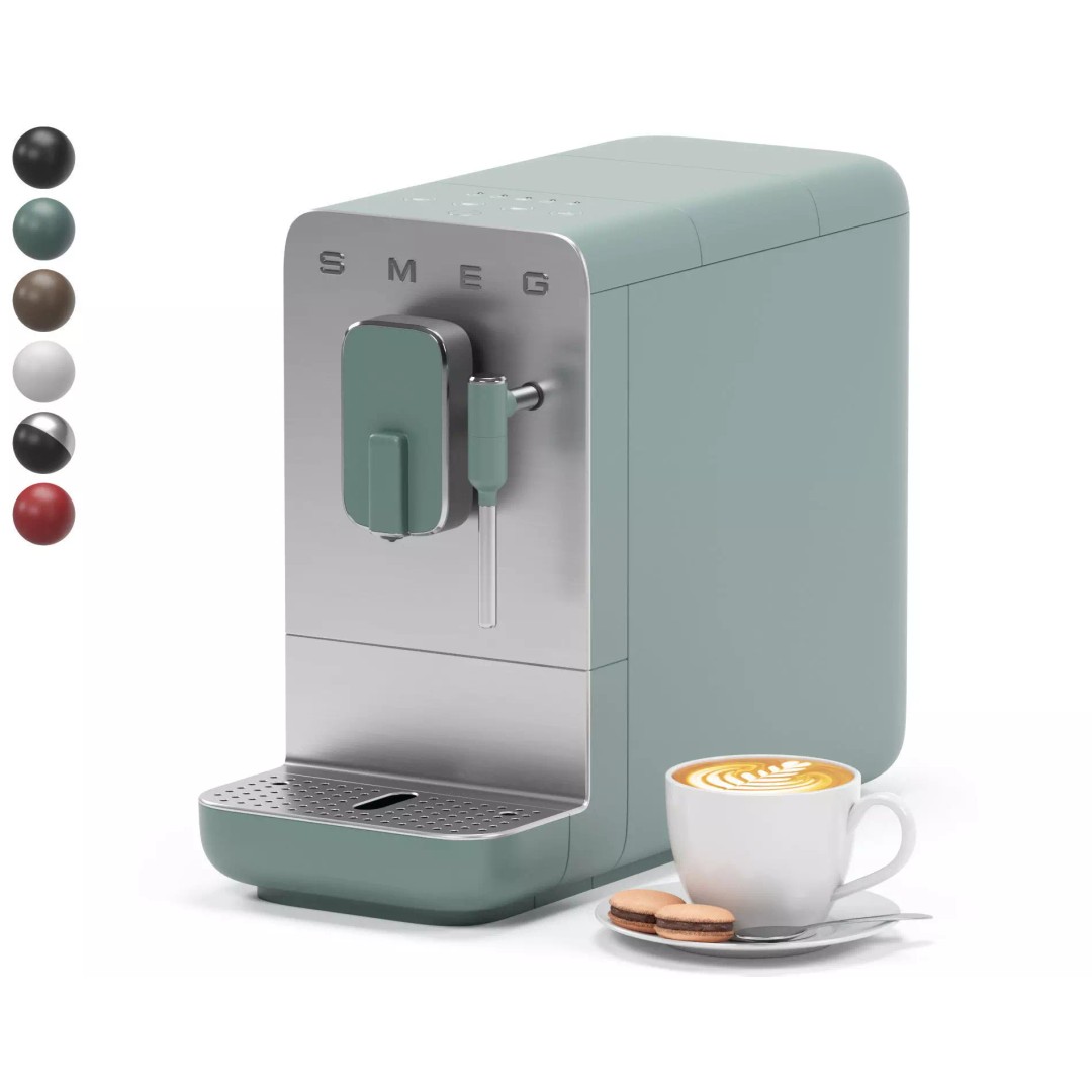 SMEG Coffee Machine 3D Model – High Poly PBR Kitchen Appliance, FBX, OBJ - View 2