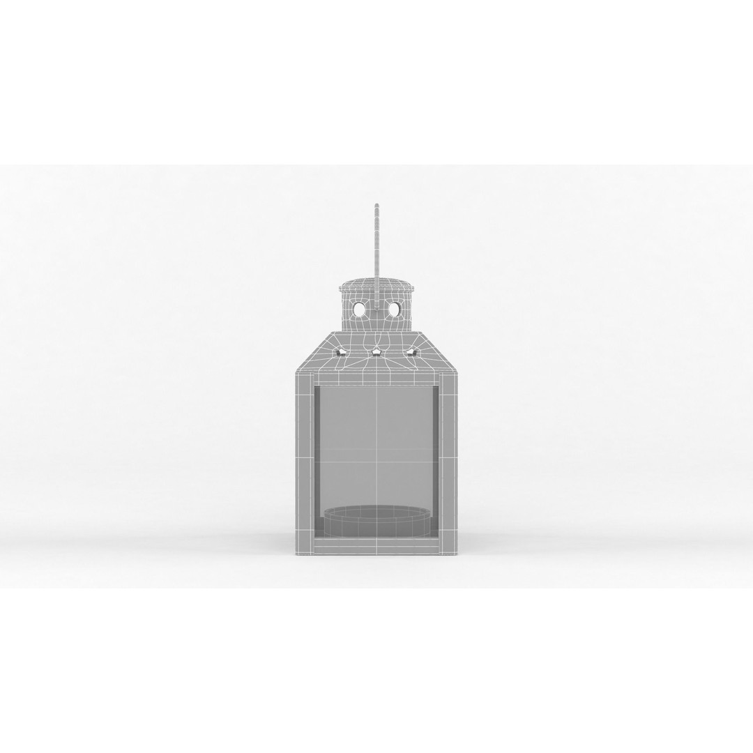 Candle Holder 3D Model – Realistic Decoration Asset, FBX & OBJ - View 12