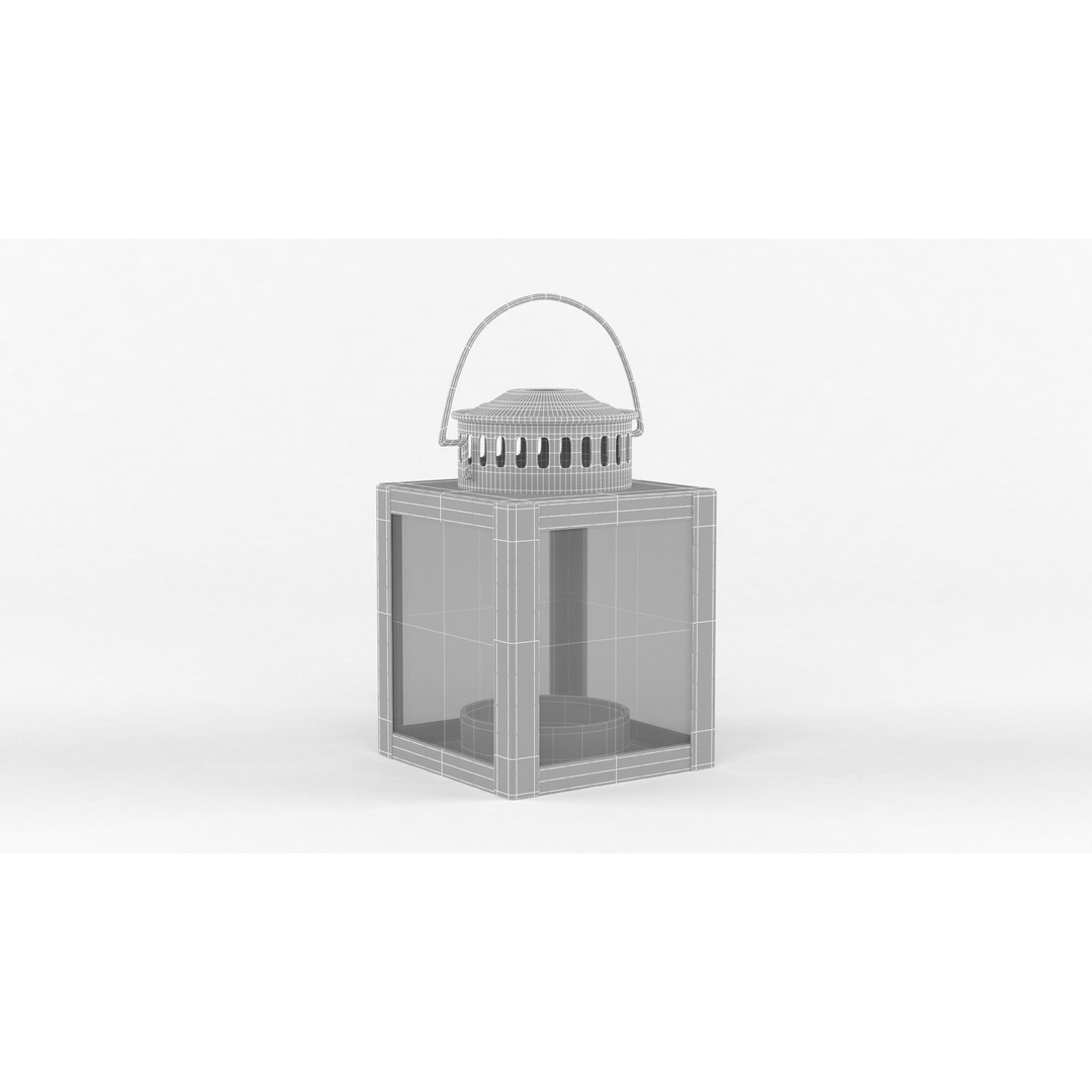 Candle Holder 3D Model – Realistic Decoration Asset, FBX & OBJ - View 14