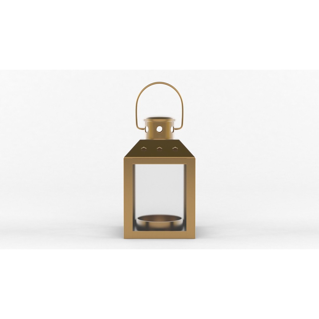 Candle Holder 3D Model – Realistic Decoration Asset, FBX & OBJ - View 3