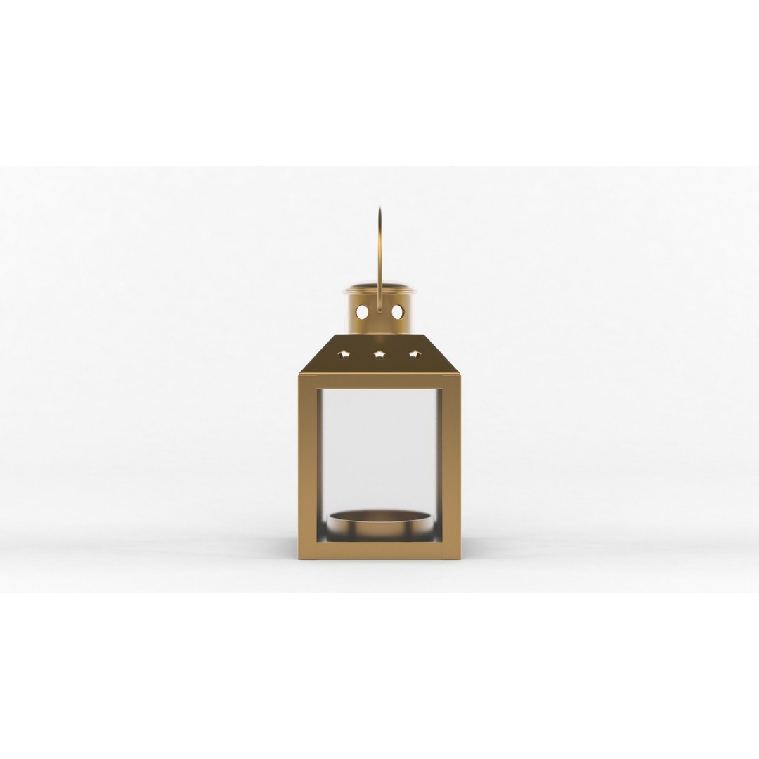 Candle Holder 3D Model – Realistic Decoration Asset, FBX & OBJ - View 5