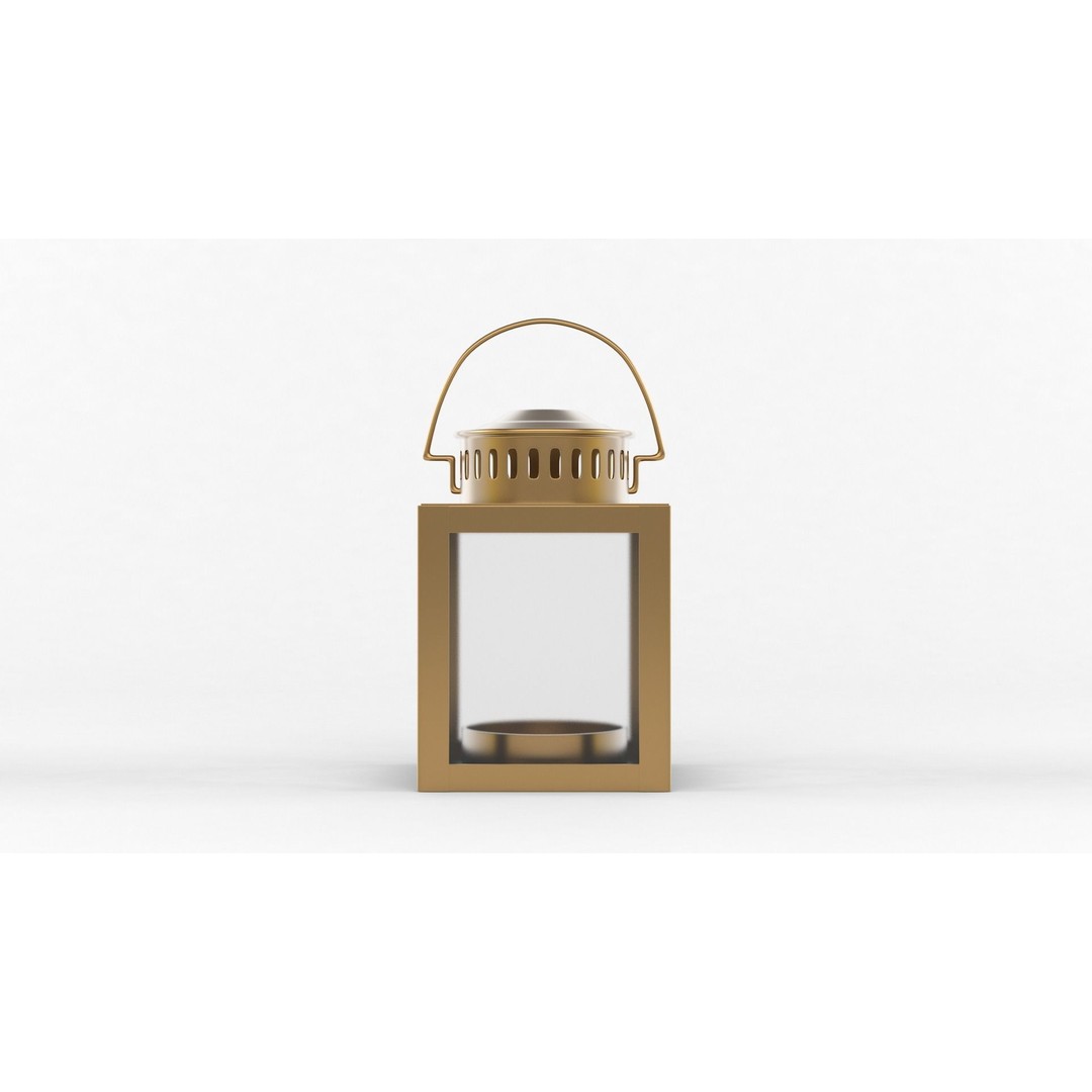 Candle Holder 3D Model – Realistic Decoration Asset, FBX & OBJ - View 6