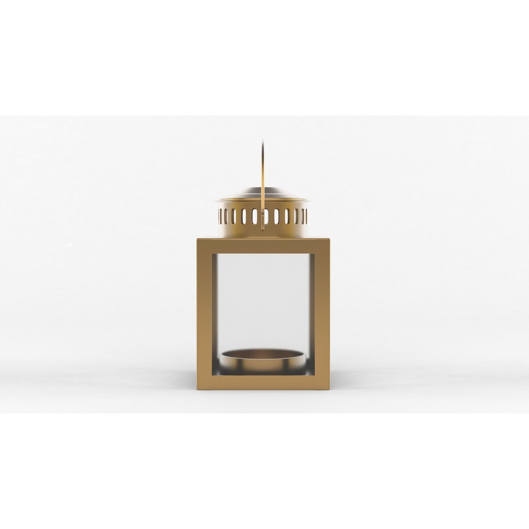 Candle Holder 3D Model – Realistic Decoration Asset, FBX & OBJ - View 8