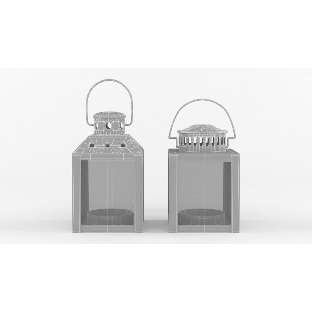 Candle Holder 3D Model – Realistic Decoration Asset, FBX & OBJ - View 9