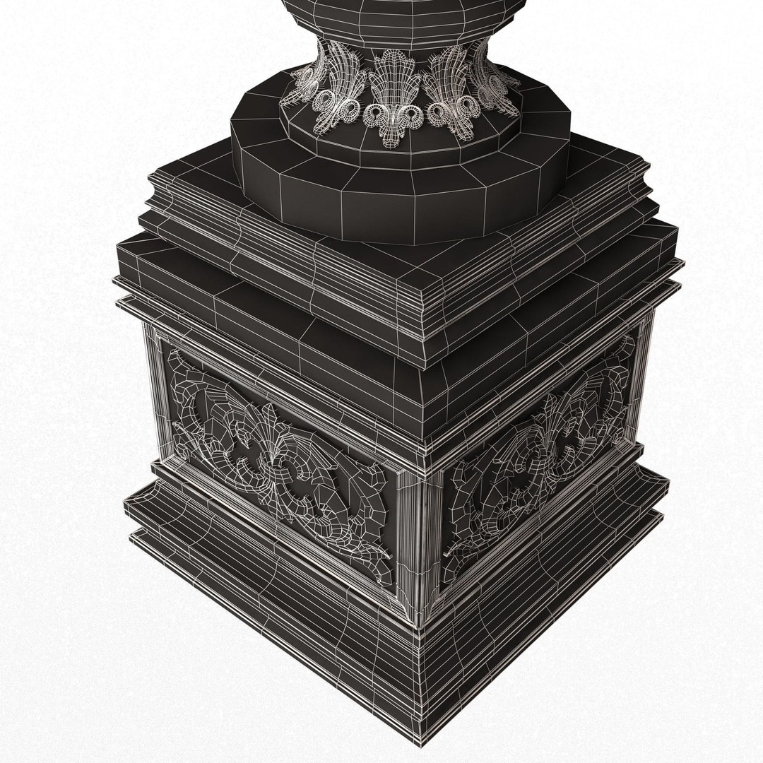 Flower Pot 3D Model – Low Poly Decorative Design, FBX, OBJ - View 9