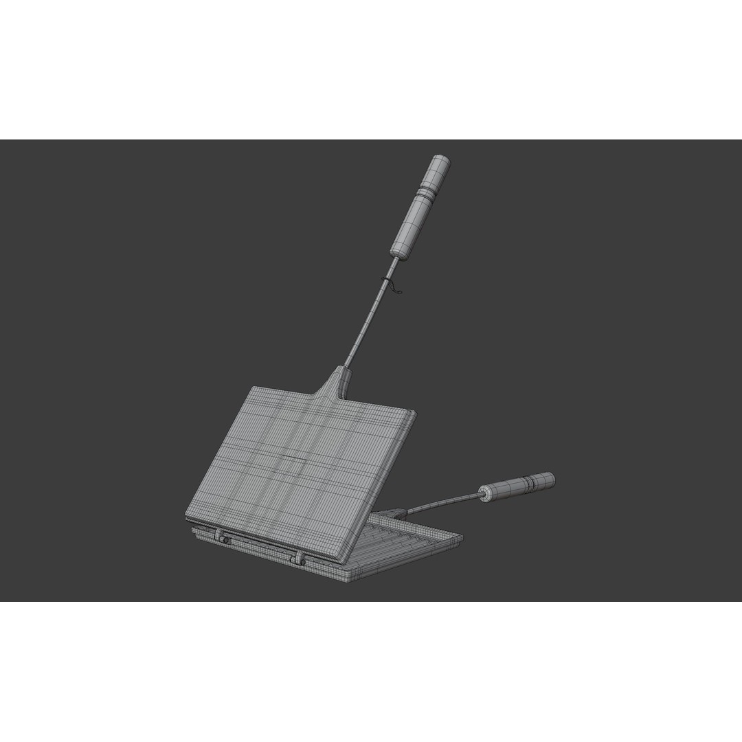 Stovetop Toaster 3D Model – High-Quality PBR Kitchenware Asset, FBX - View 21