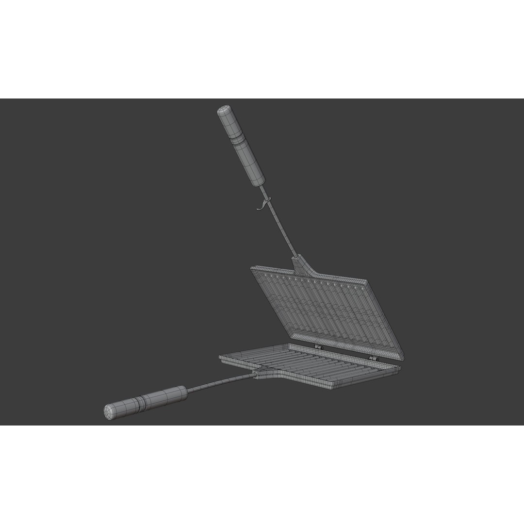 Stovetop Toaster 3D Model – High-Quality PBR Kitchenware Asset, FBX - View 25