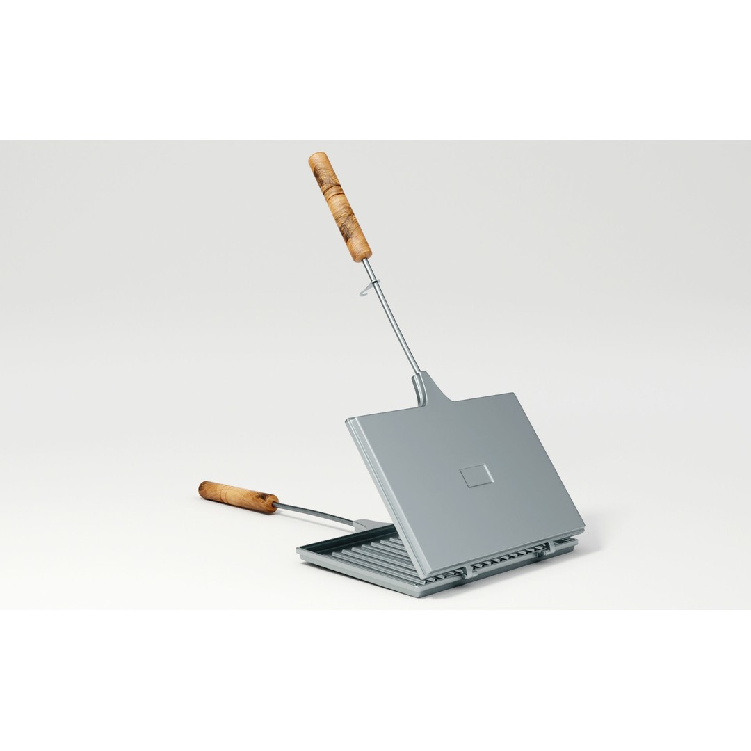 Stovetop Toaster 3D Model – High-Quality PBR Kitchenware Asset, FBX - View 4