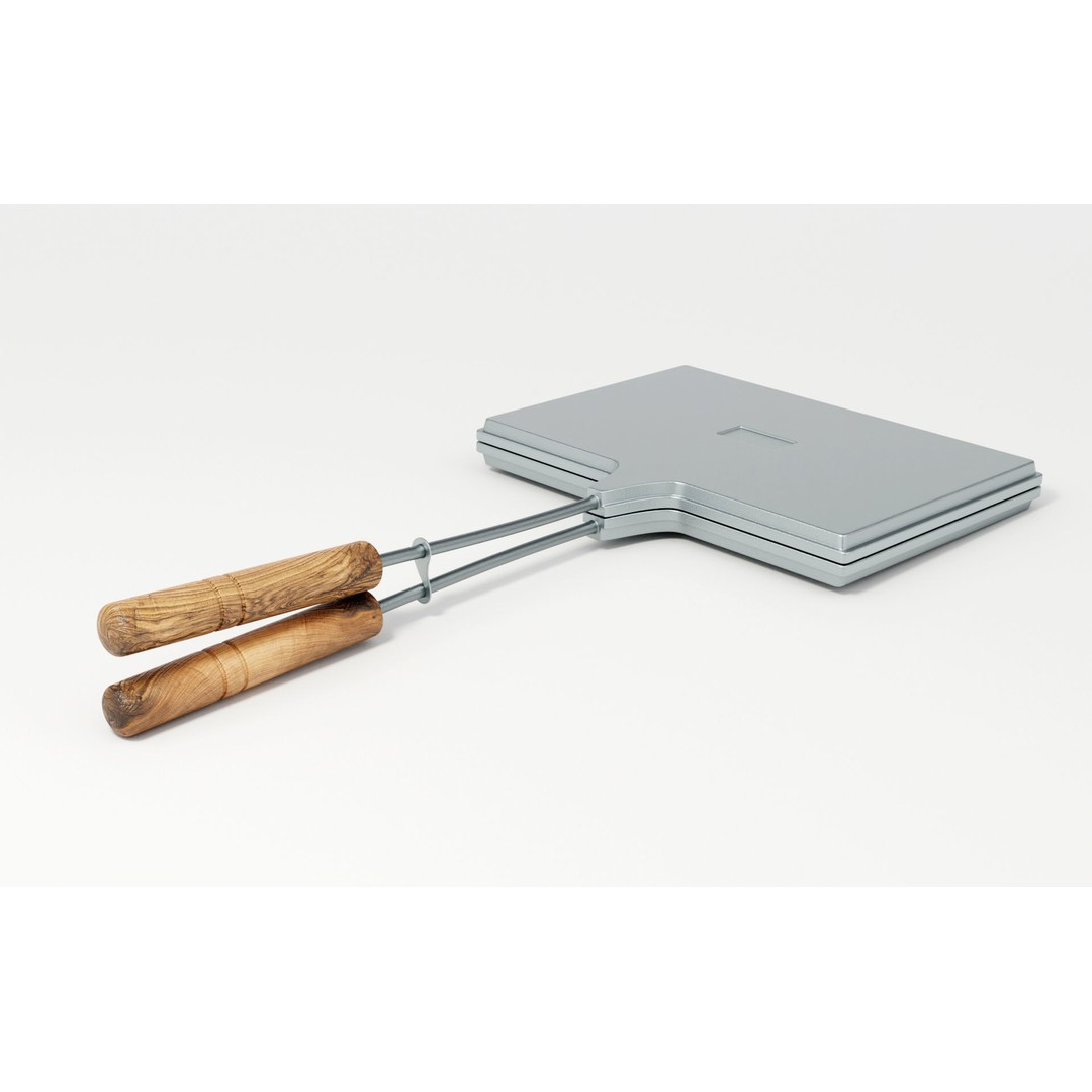 Stovetop Toaster 3D Model – High-Quality PBR Kitchenware Asset, FBX - View 7