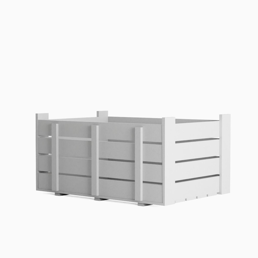 Plastic Crate 3D Model – Low Poly Game Asset, PBR Textures, FBX - View 5