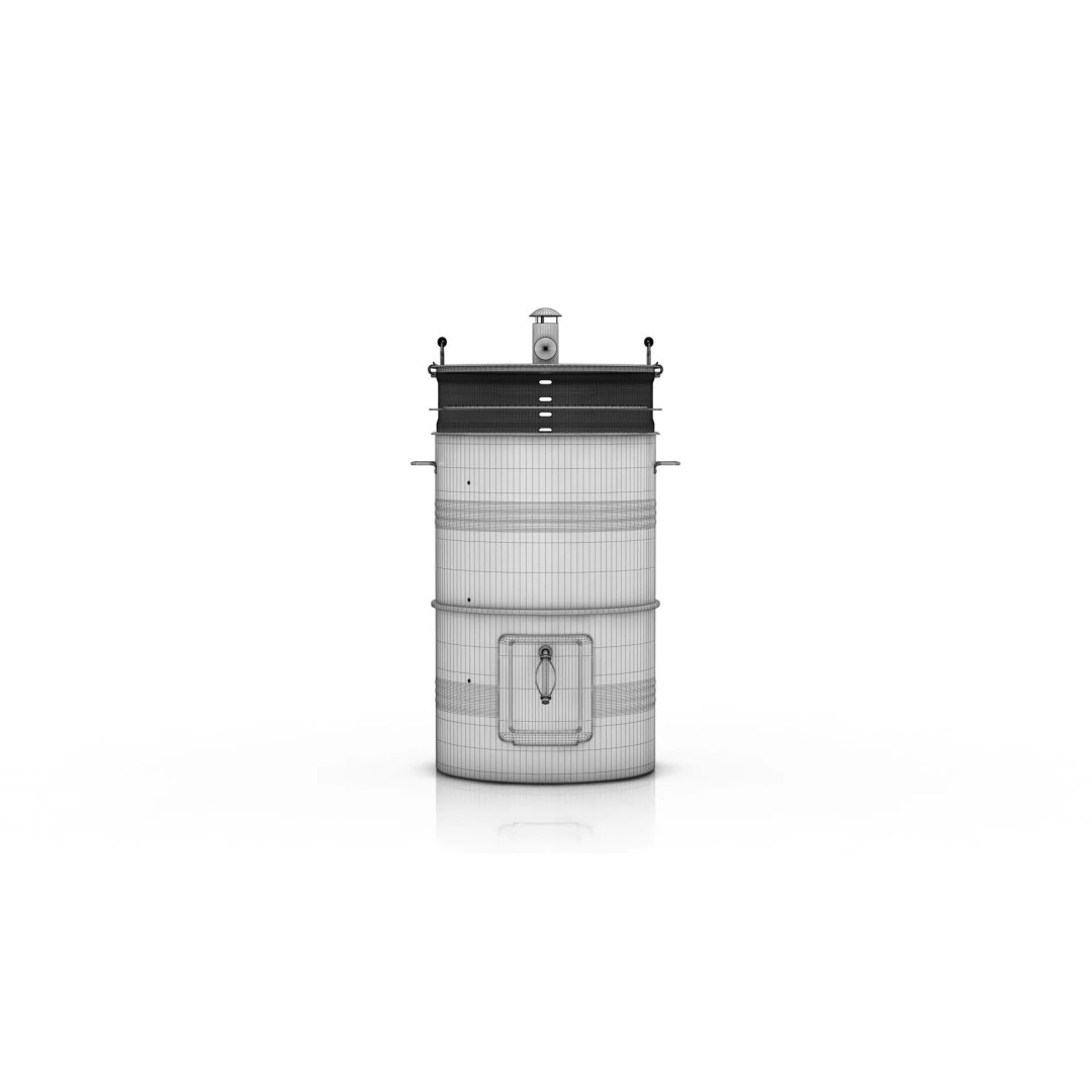 Mayer Barbecue Grill Barrel 3D Model – PBR Textured, Game-Ready Formats - View 12