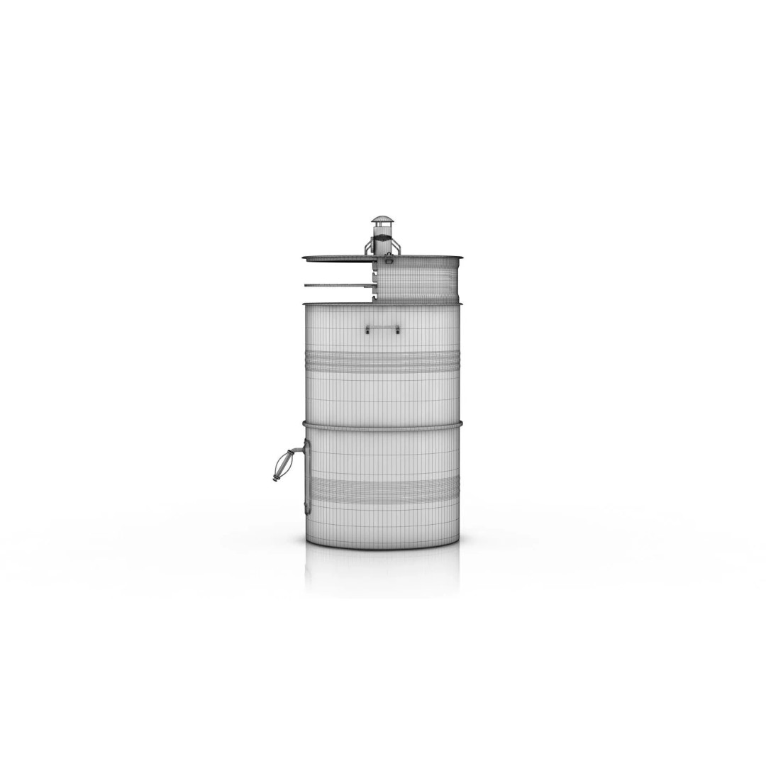 Mayer Barbecue Grill Barrel 3D Model – PBR Textured, Game-Ready Formats - View 13