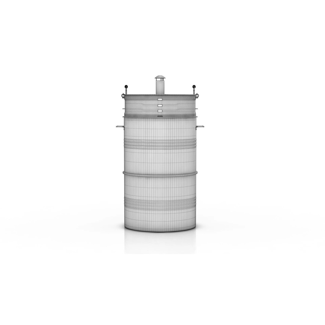 Mayer Barbecue Grill Barrel 3D Model – PBR Textured, Game-Ready Formats - View 14