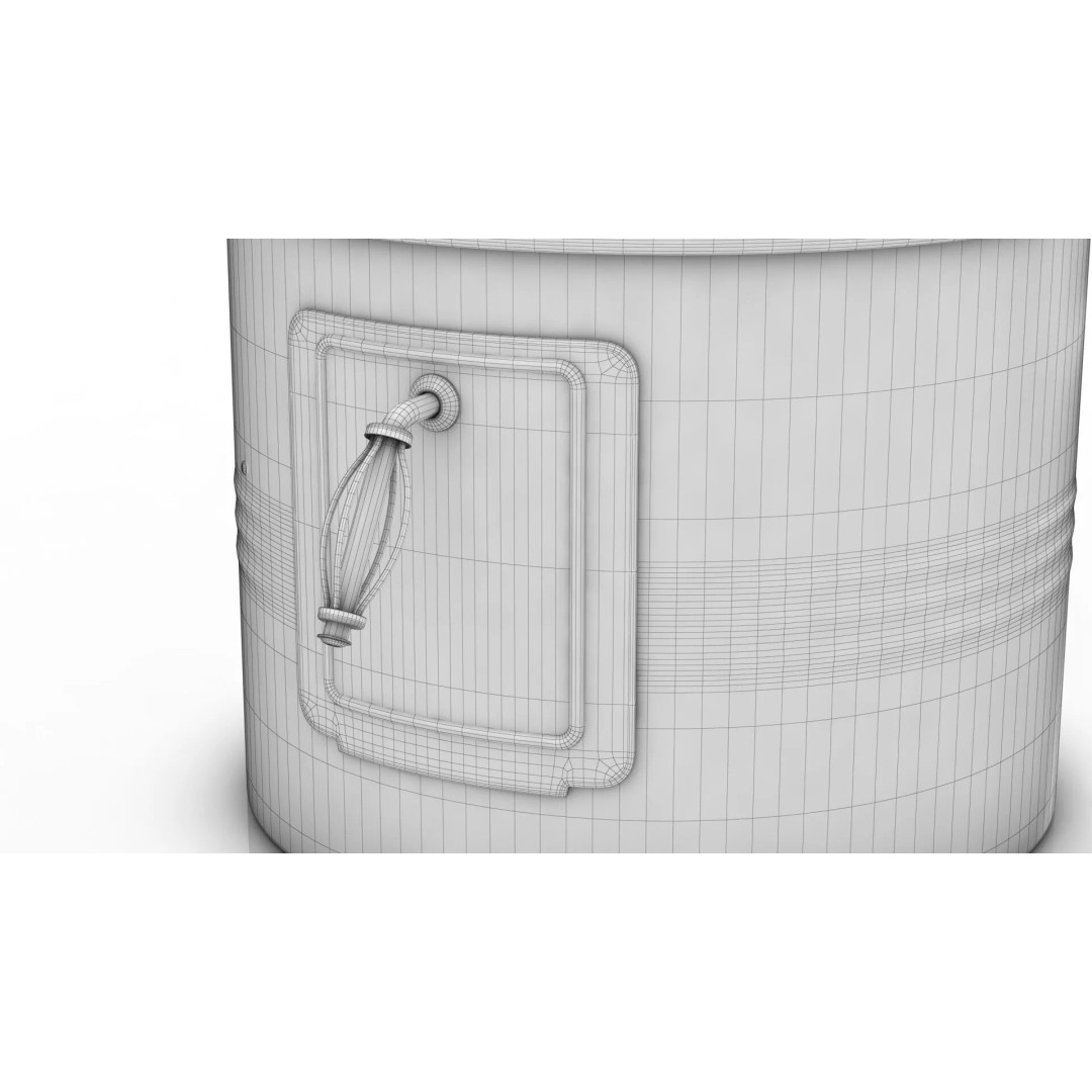 Mayer Barbecue Grill Barrel 3D Model – PBR Textured, Game-Ready Formats - View 15