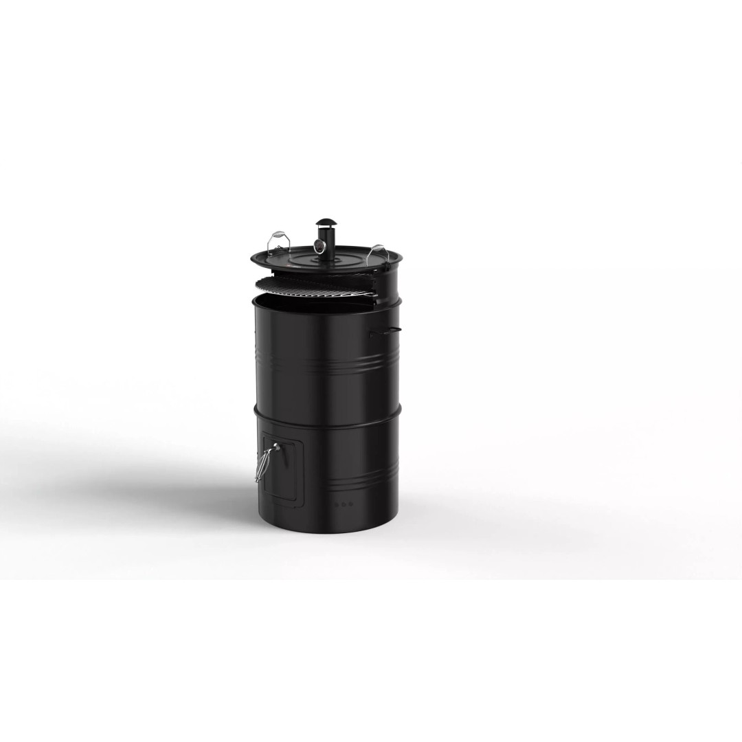 Mayer Barbecue Grill Barrel 3D Model – PBR Textured, Game-Ready Formats - View 4