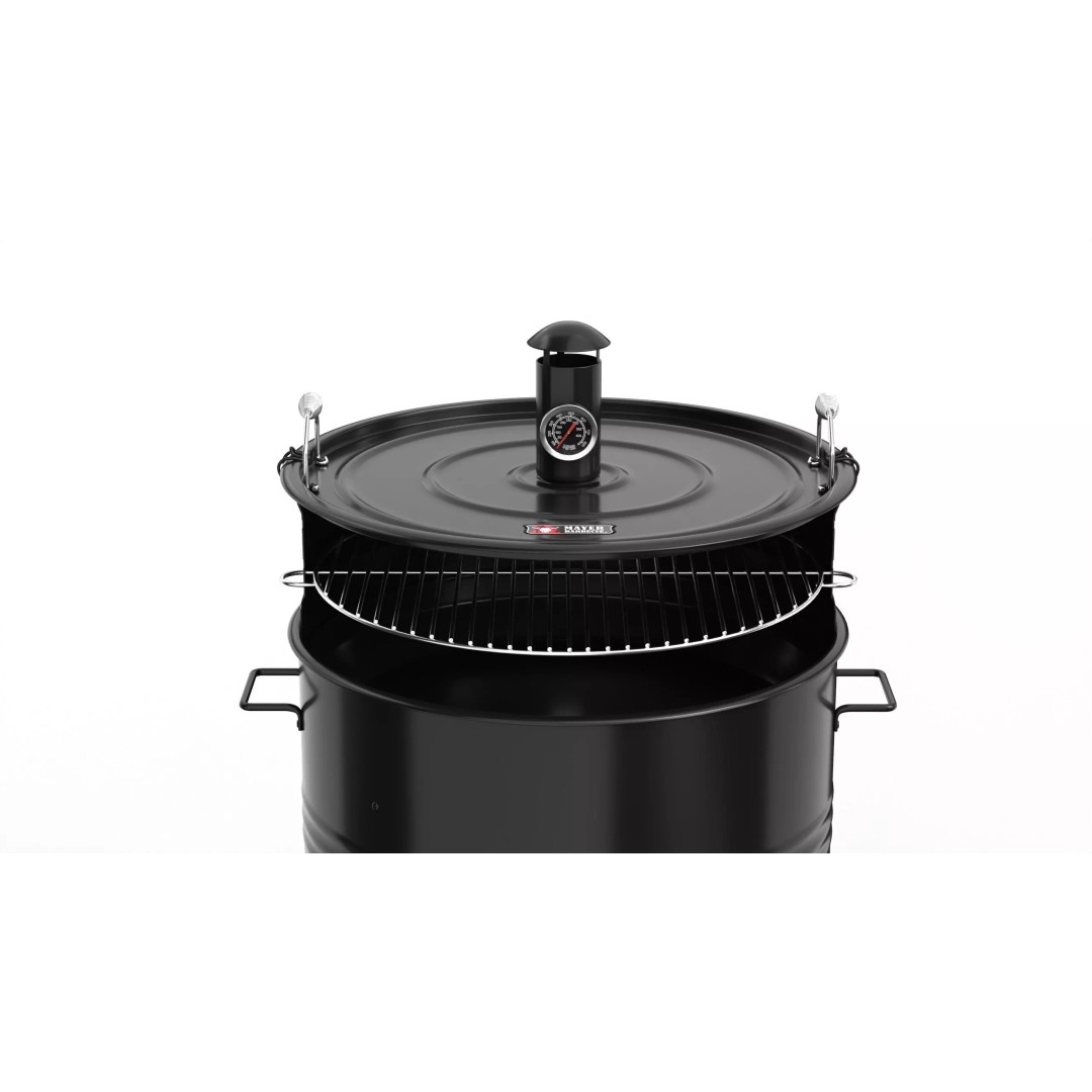 Mayer Barbecue Grill Barrel 3D Model – PBR Textured, Game-Ready Formats - View 6