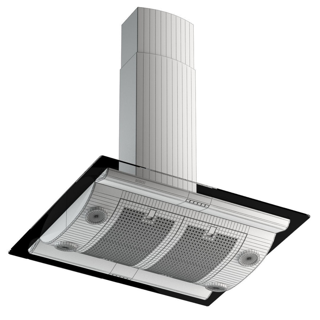 Cooker Hood 3D Model – Modern Kitchen Appliance, FBX, OBJ