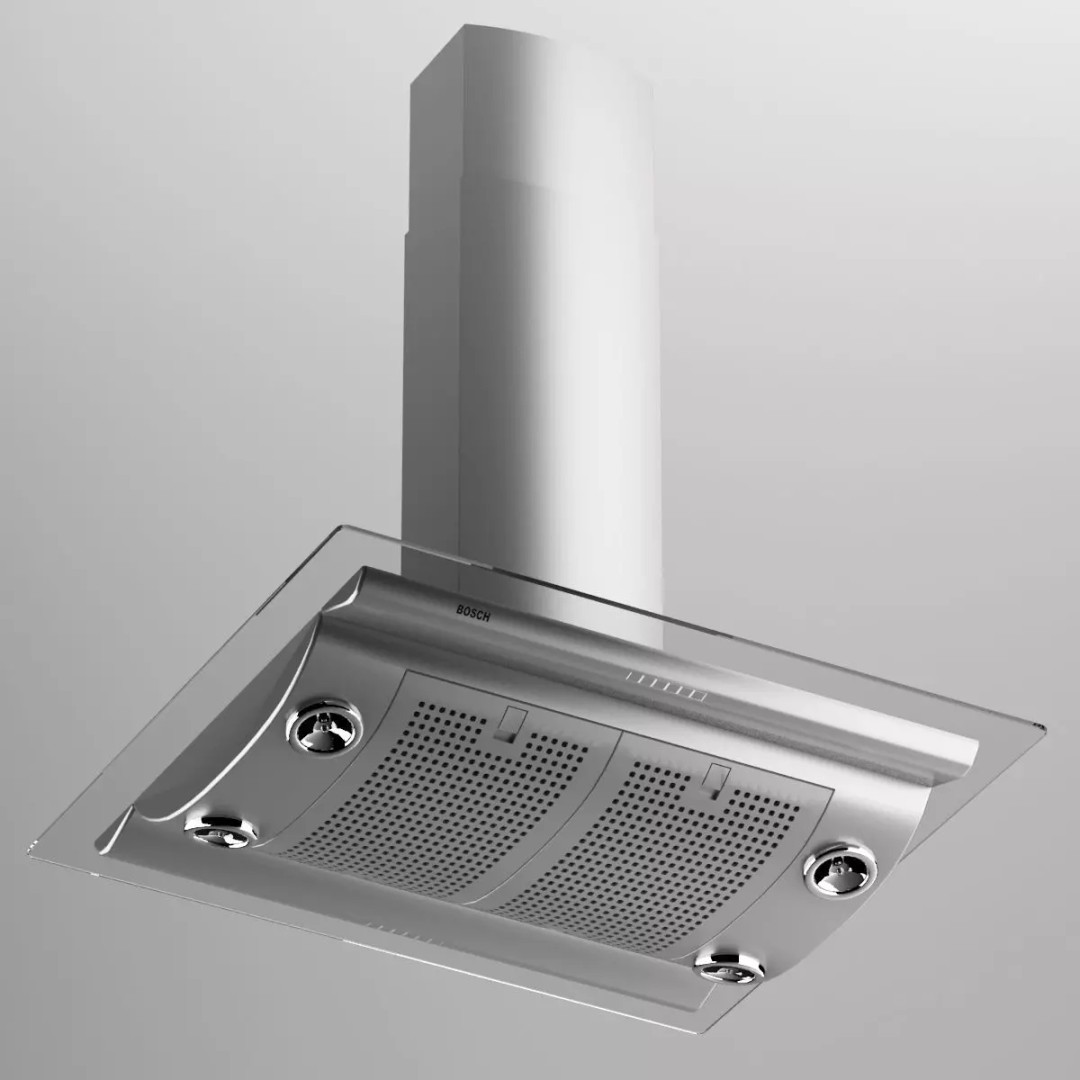 Cooker Hood 3D Model – Modern Kitchen Appliance, FBX, OBJ - View 2