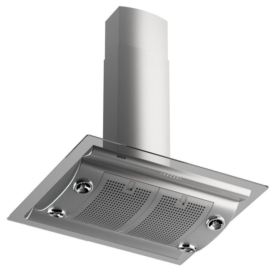 Cooker Hood 3D Model – Modern Kitchen Appliance, FBX, OBJ - View 4