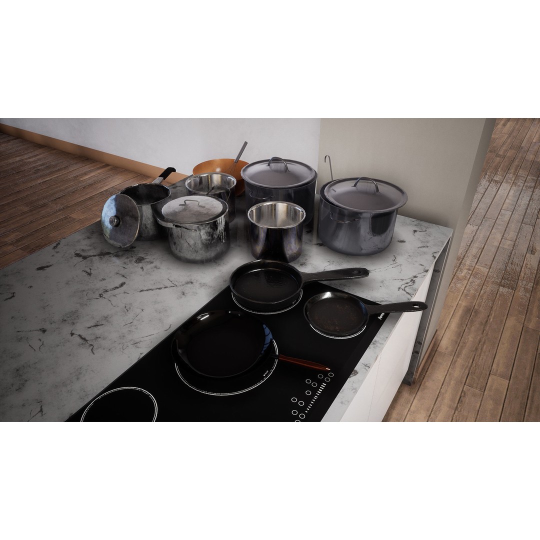 Ultimate Kitchen Utensils Pack 3D Model – Low Poly Game Ready PBR Assets - View 8