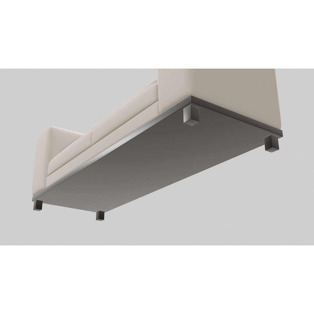 Master Bedroom Sofa 3D Model – Low Poly PBR Game Asset, FBX - View 5