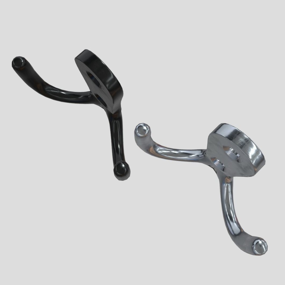 Coat Hook 3D Model – Low Poly Household Tool, PBR Textures, FBX - View 8