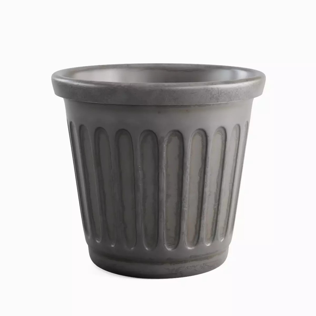 Plastic Flowerpot 3D Model – High Poly Game-Ready Asset, FBX, OBJ - View 10