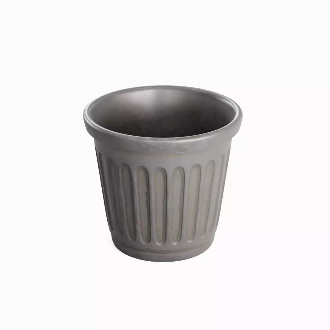 Plastic Flowerpot 3D Model – High Poly Game-Ready Asset, FBX, OBJ - View 12