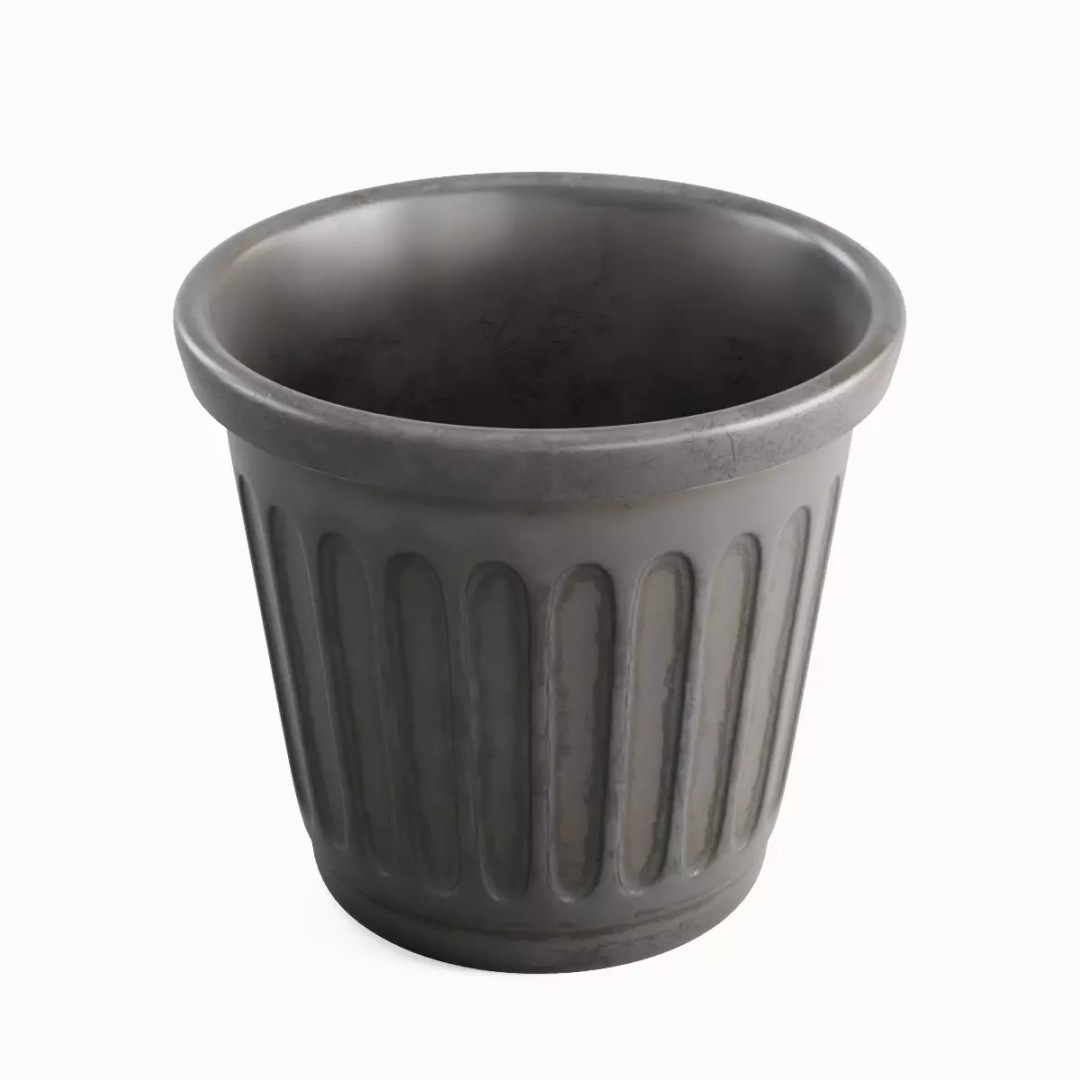 Plastic Flowerpot 3D Model – High Poly Game-Ready Asset, FBX, OBJ - View 13