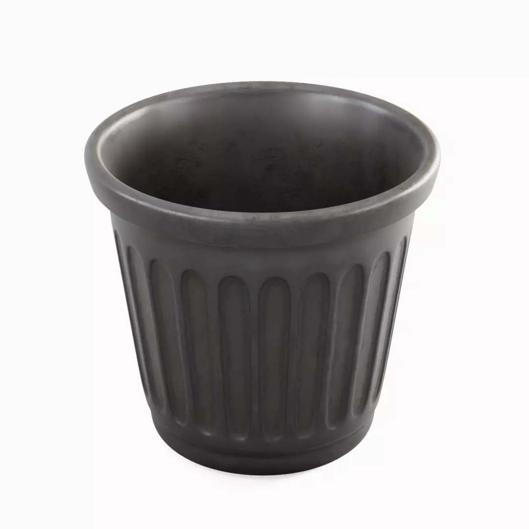 Plastic Flowerpot 3D Model – High Poly Game-Ready Asset, FBX, OBJ - View 14