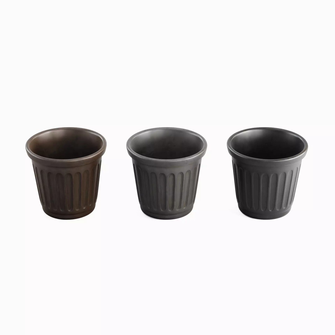 Plastic Flowerpot 3D Model – High Poly Game-Ready Asset, FBX, OBJ - View 2
