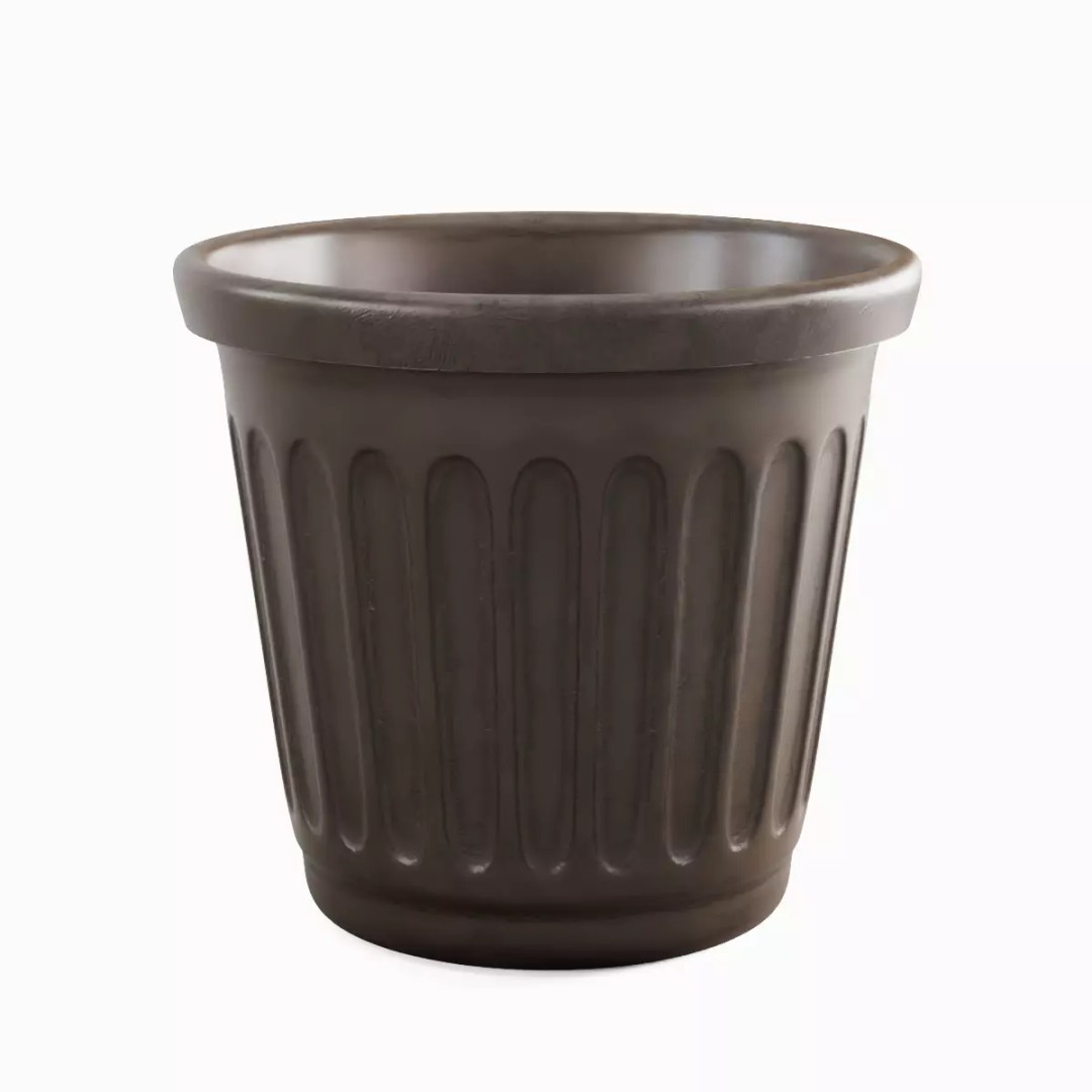 Plastic Flowerpot 3D Model – High Poly Game-Ready Asset, FBX, OBJ - View 4
